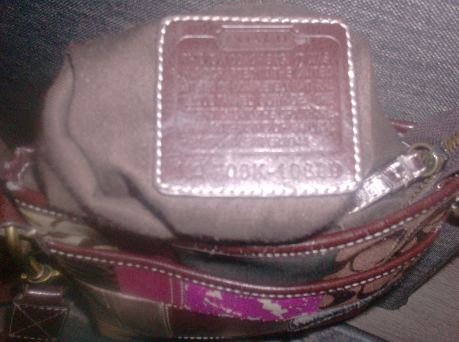 Coach Multicolor Patchwork Zip Close Crossbody Sh… - image 6