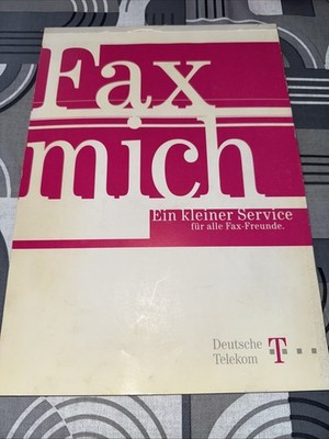 Telekom Fax mich, Block mit 20 Faxvordrucken, NEU Vintage Aus Den 80 Ern