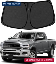 RAM Windshield Sun Shade for Dodge RAM 2500 3500 2010-2024 2025 Blocks UV Rays A