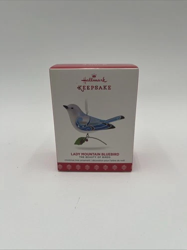 2017 HALLMARK KEEPSAKE LADY MOUNTAIN BLUEBIRD LIMITED ORNAMENT NEW IN BOX