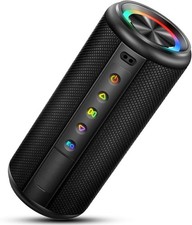 Image of Xuevcn Portable Bluetooth 5.4 Speaker 20W EQ Mode Mic RGB Lights TWS Pairing IP7