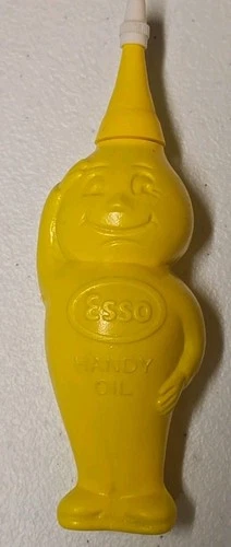 VINTAGE ESSO DRIP MAN HANDY OIL PLASTIC POURER New Unopened