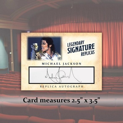 Michael Jackson ACEO Replica Autograph Signature King of Pop