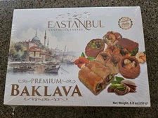 3 Boxes Eastanbul Premium Baklava Pastry Varieties, Damascene Style, 8.8oz