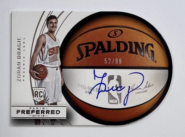 2014-15 Panini Preferred #8 Zoran Dragic Auto Card 52/99 AR98