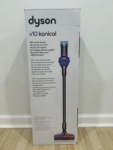 Dyson V10 Konical Cordless Stick Vacuum SV55-A (Black & Blue). - product listing photo