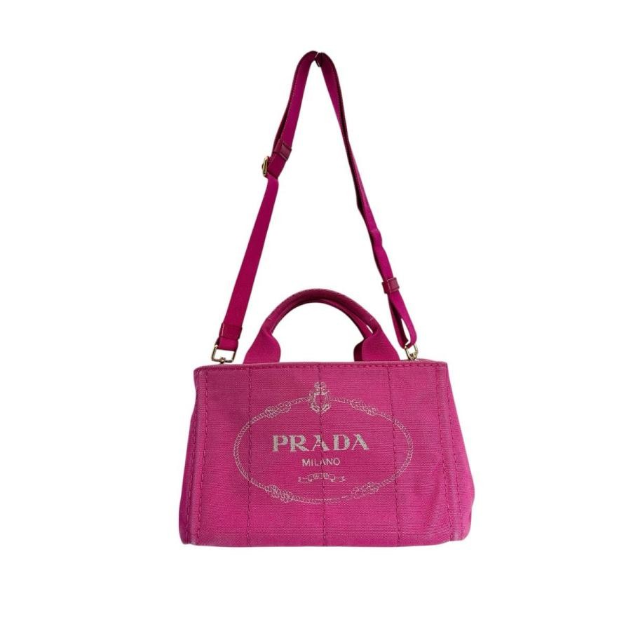 PRADA Bag: Canapa Mini Tote 1BG439 Pink W28H19D16cm w/strap;-- | eBay
