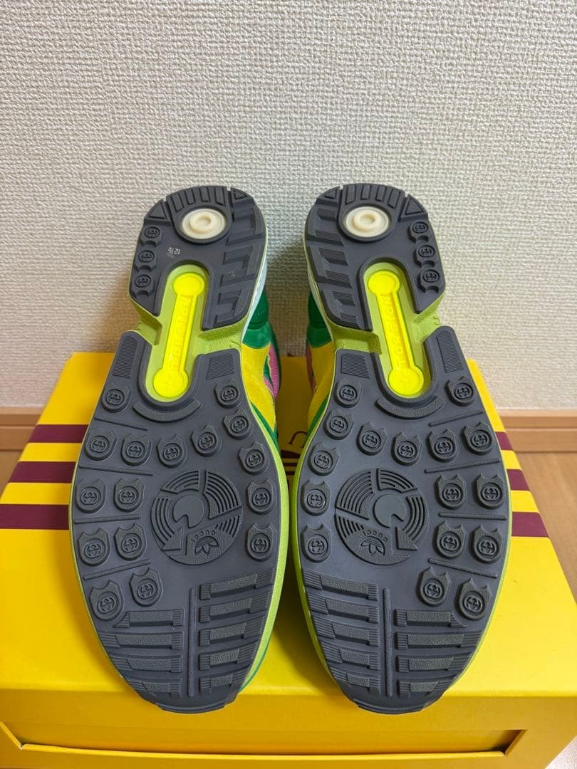 Adidas x Gucci ZX 8000 Green GG Monogram Men's Sneakers 11.5