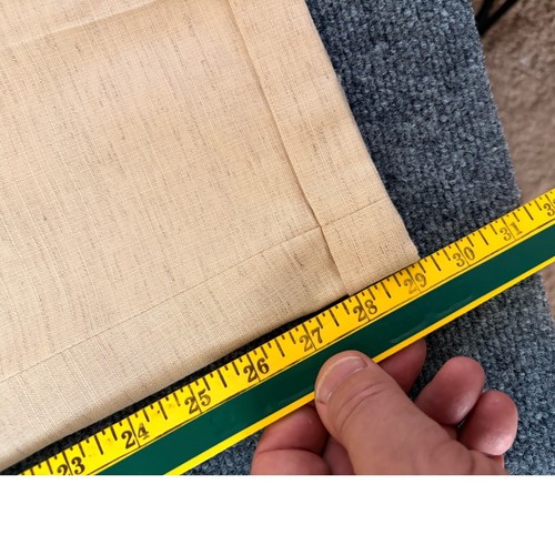 Tan VTG Pendleton Classic blazer trousers with green crosshatch pattern, measured at 36 inches on light fabric.