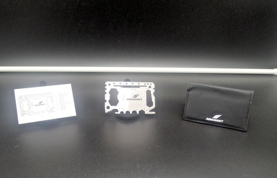 Adamant 25-in-1 SteelLite Compact Multi-Tool Card Wallet-Sized Survival Tool Sta