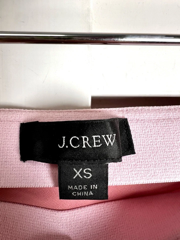 J. Falda midi Crew Terciopelo Pull On Slip para mujer Falda Talla XS Rosa Polvorienta Foto 2 de 4