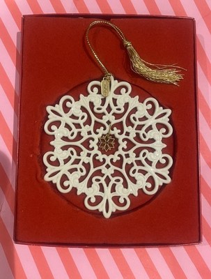 Lenox 1999 Snowflake Fantasies Weihnachtsschmuck Dekoration. Sammlerstück verpackt.