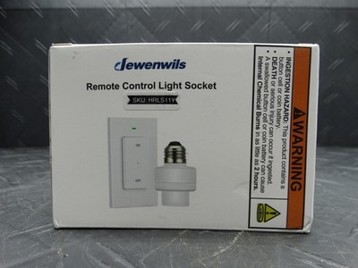 Dewenwil Remote Control Light Socket Wireless Light Switch 100FT Range HRLS11S
