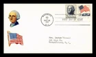 US COVER FLAG OVER WHITE HOUSE FDC SCOTT 1208 COMBO PASTED ON STICKERS