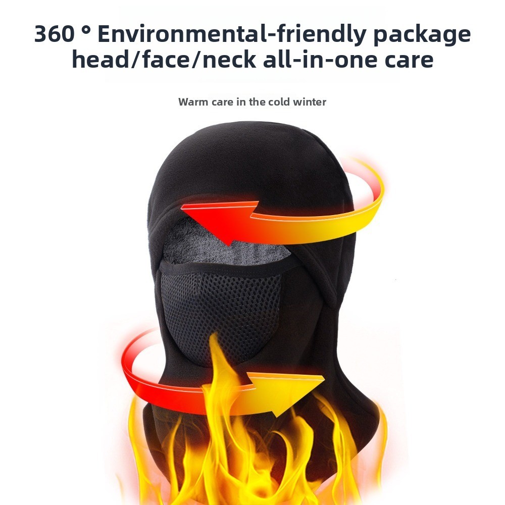 APL Sciarpa calda maschera con berretto integrato scaldacollo autunno e inverno