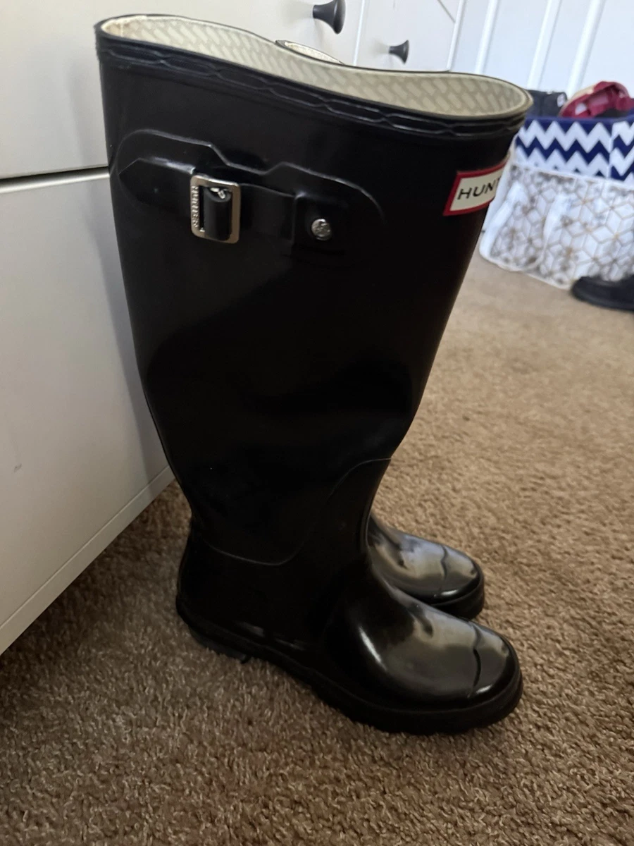 hunter boots tall black products for sale | eBay