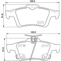 Hella BremsbelÄGe Hinterachse Passend FüR Ford Focus | 8DB 355 037-661