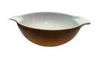 Vintage PYREX 4 Qt Cinderella Mixing Bowl #444 Old Orchard Brown & Butterscotch