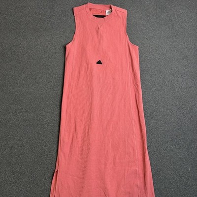 adidas ribbed dress adidas KIT SMALL LOGO RIB DRESS Purple Cotton XS
