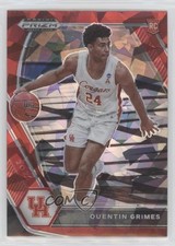 2021-22 Panini Prizm Draft Picks Red Ice Quentin Grimes #46 Rookie RC 0kr5