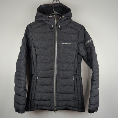 Women s PEAK PERFORMANCE Blackburn Ski Down Puffer Jacket Hooded Size S