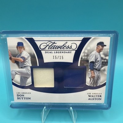 2025 Flawless Baseball Don Sutton & Walter Alston Dual Patch Serial 15/15 