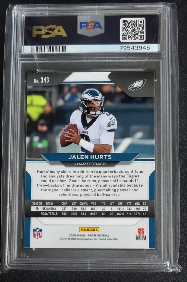 Panini Prizm 2020 - Rookie Jalen Hurts #343 (RC) Foto 2 de 2