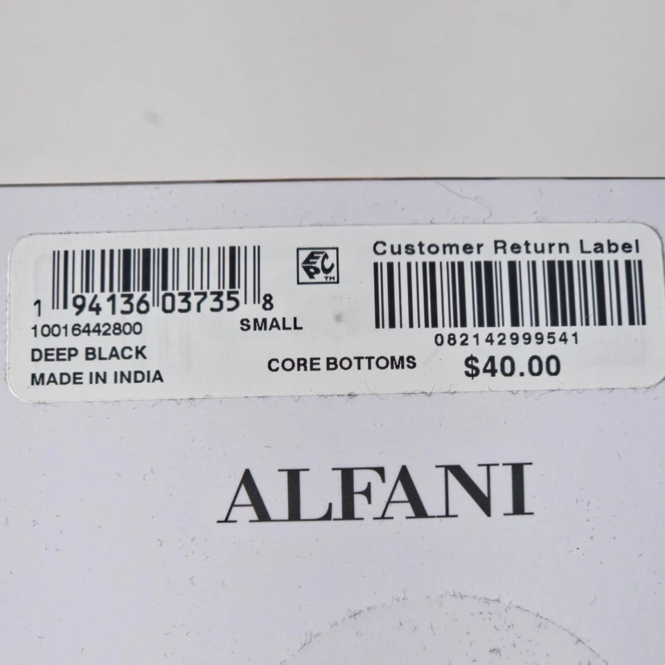 Paquete de 4 baúl Alfani para hombre pequeño negro sólido que absorbe la humedad 100 % algodón nuevo con etiquetas Foto 4 de 4