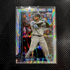 VICTOR MESA JR. Rookie 2025 Topps Chrome Update Wave Refractor USC4 Marlins (RC)
