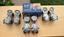 Vintage Roller Skates Lot 3 Pair  Jet Set Jr. Box Adjustable Over Shoe Skates