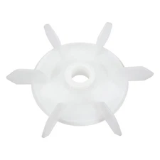 148*20mm D Shaft Replacement White Plastic 6 Impeller Motor Fan Vanes