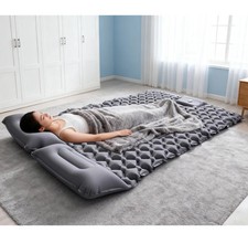 Outdoor Camping Double Inflatable Mattress Extra Wide Sleeping Pad Ultralight