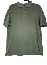 Charles Tyrwhitt Piqu  Green Polo Shirt L Men's Short Sleeve 96 Cotton Collared
