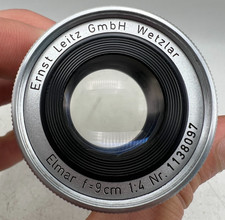 Ernst Leitz Leica Collapsible Elmar 9CM 90mm F4 Leica M Mount Camera Lens