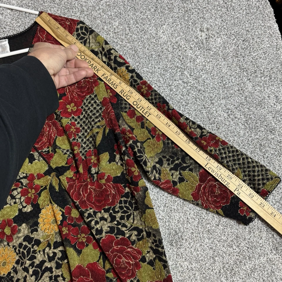 Blusa Whimsigoth Mujer 2X Plus Floral Grandmacore Boho Romántico Folclore Terroso Foto 4 de 4