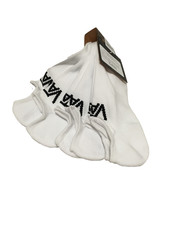 VANS Off The Wall 3 Pack Classic White No Show Kick Socks Men's Shoe Size 6.5-9