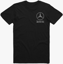 Mercedes Benz unisex Sports Car Racing Motor Tee Top AMG Silver