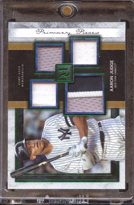 Aaron Judge 2020 Museum Collection Game Worn Patch 1/1 New York Yankees