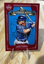 Andres Gimenez 2021 Diamond Kings DEBUT RED FRAME Parallel ROOKIE Insert