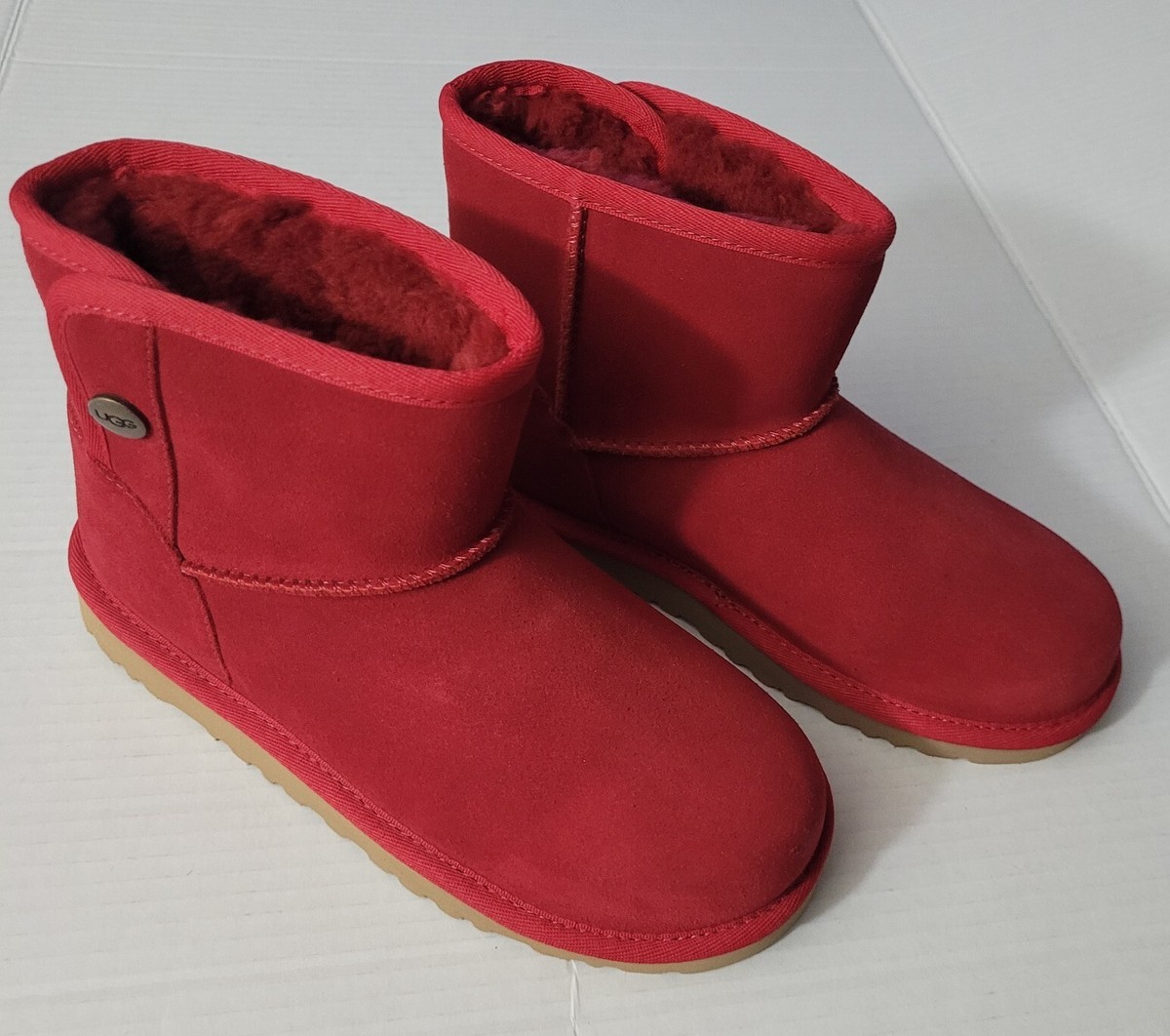 Ankle Boots Red Boots Size 10 UGG Kid's Jona Boots- Red Suede