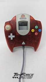 Sega Dreamcast Lot of 3 Clear Red green black Controllers Tested Free shipping