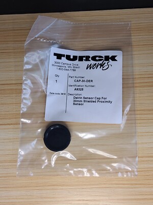 Turck CAP-30-DER Delrin Sensor Cap For 30mm Shielded Proximity Sensor New A9325