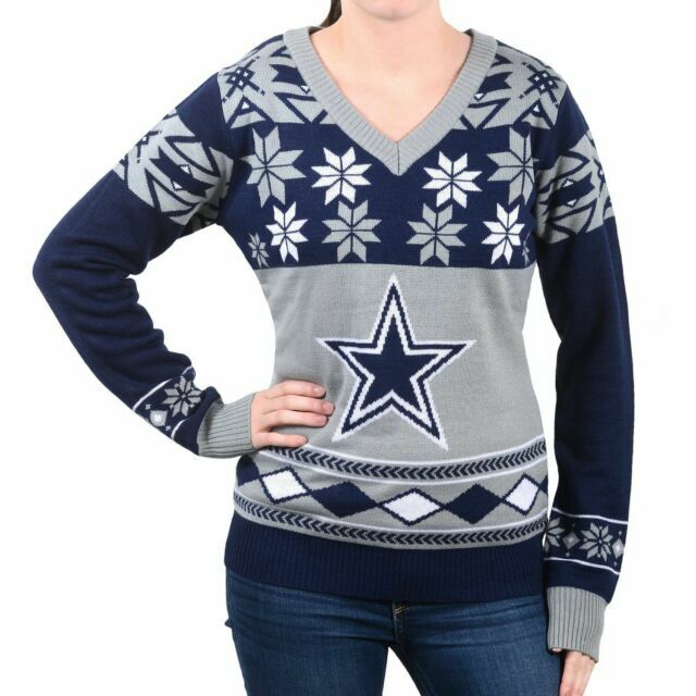 women's dallas cowboys ugly christmas sweater
