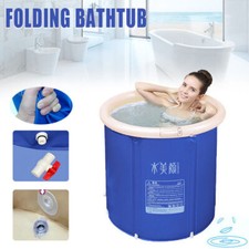 Folding Bathtub Portable Foldable Water Tub Place Room Spa Bath Tub Adult AU