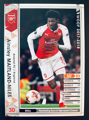 2017-18 Panini SEGA WCCF A02 Ainsley Maitland-Niles Arsenal