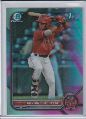 ADRIAN PLACENCIA 2022 Bowman Chrome 1ST 95/125 ANGELS