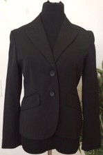 NWT Valerie Stevens Women's Black Polyester Blend Blazer Jacket Size 6P Ret 120