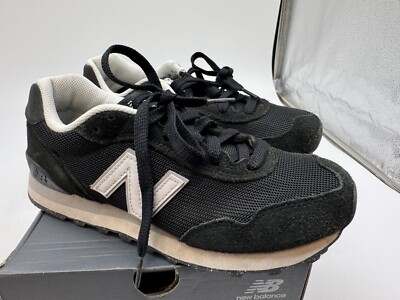 New Balance Classics Women's 515 V3 Suede Sneaker Black White Size 7.5