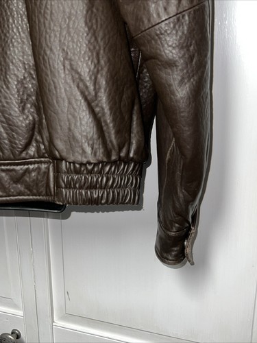 Roundtree & Yorke Jacket Mens XL Black Lambskin Leather Long Sleeve Full Zip - Picture 7 of 17
