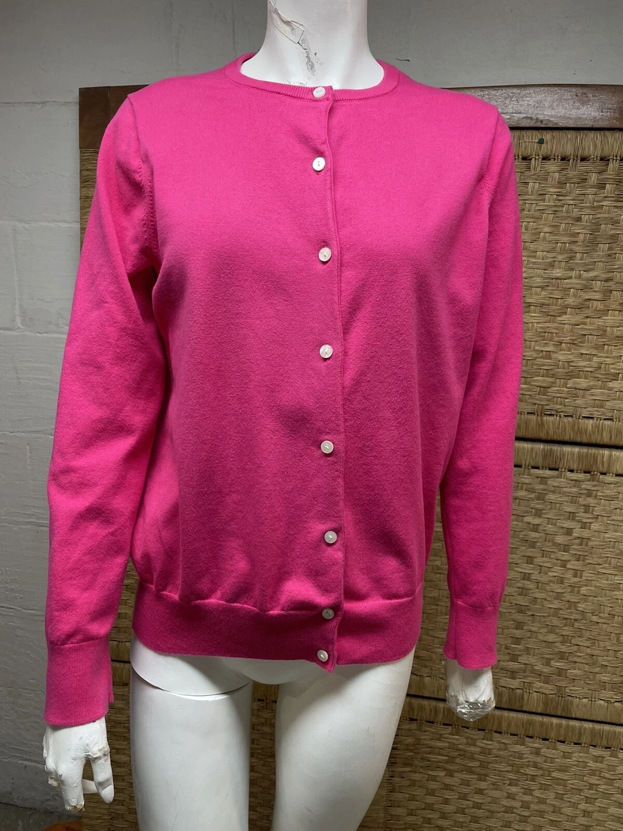 Lands end cheap pink cardigan